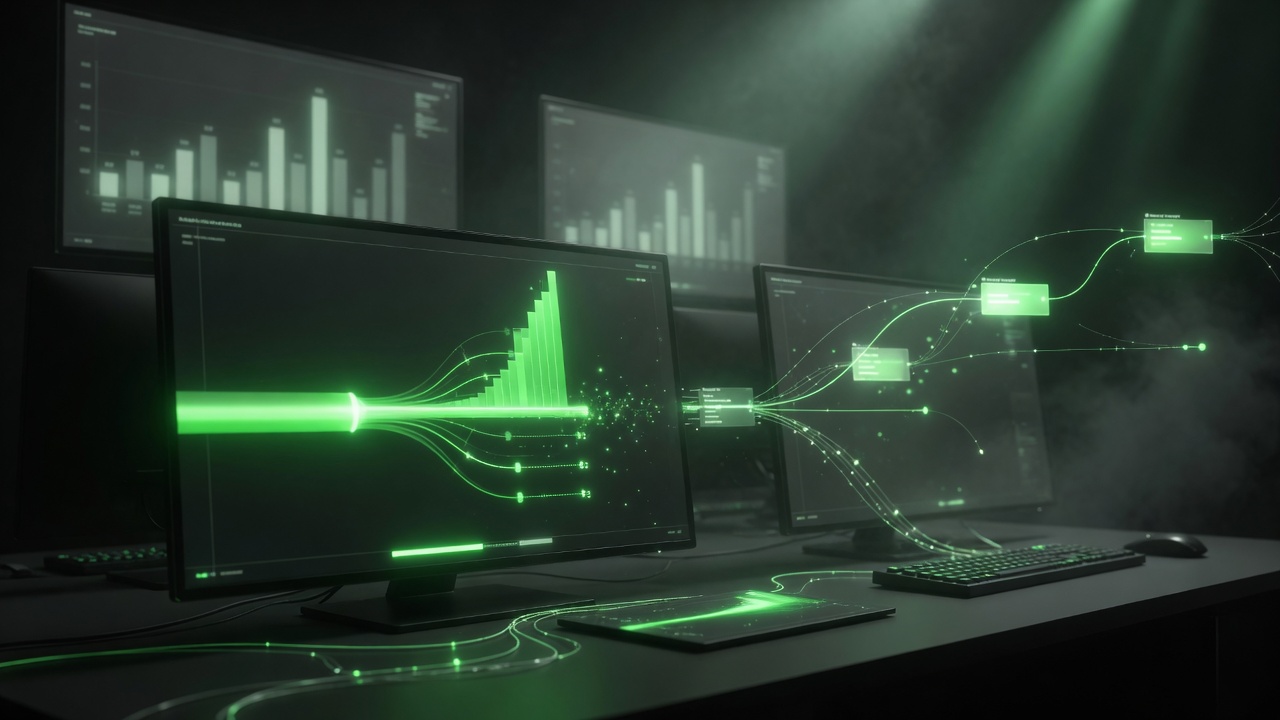 Dashboard illustrating technical SEO performance metrics and conversion reporting